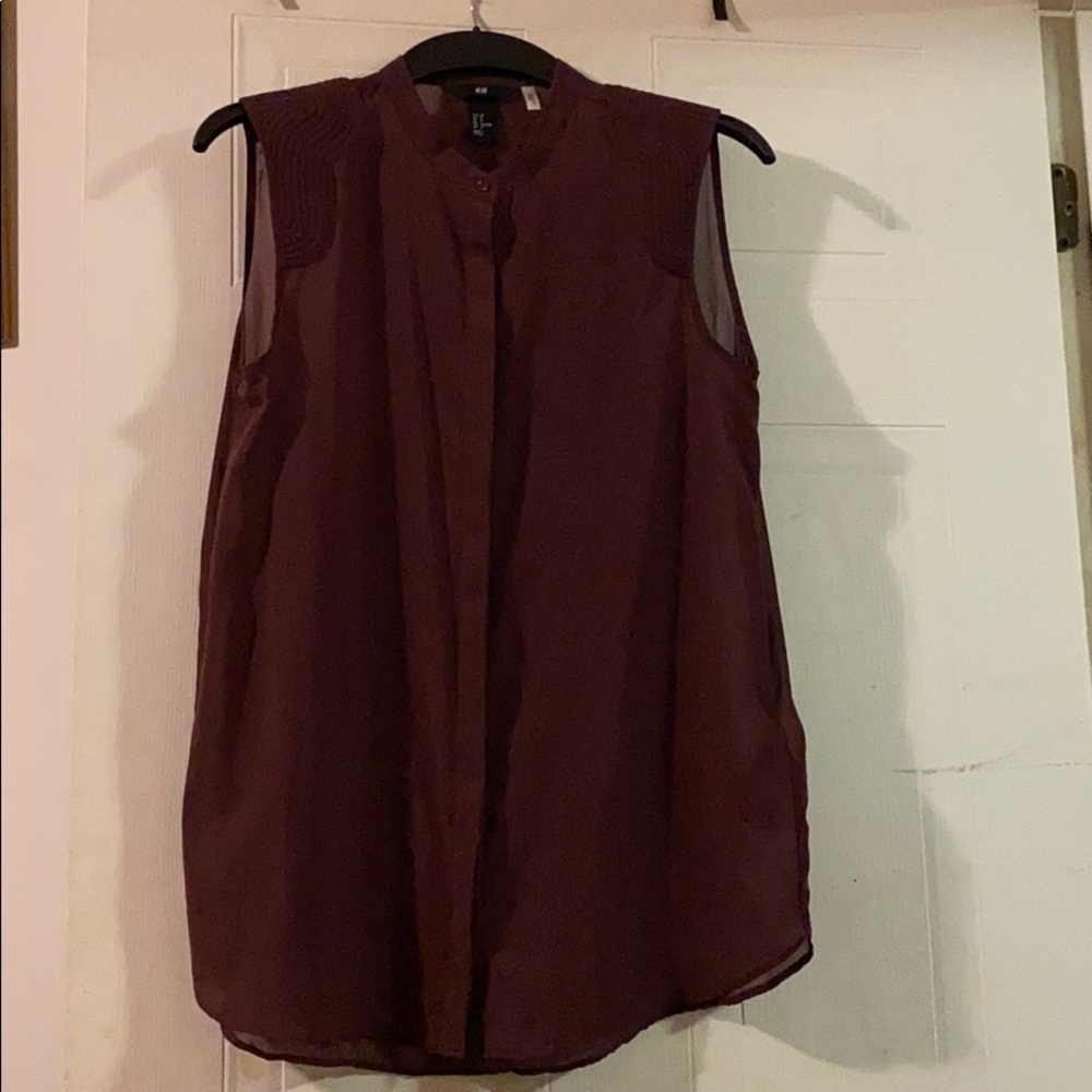 Burgundy blouse